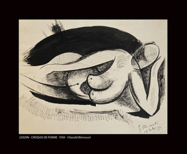 22929N - SKETCH OF WOMAN 1950 (drawing)