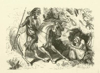 Illustration for The History of Sir Thomas Thumb (engraving)