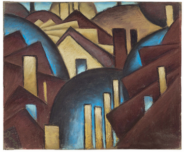 Nature Symbolized No. 1 (Roofs), 1911-12 (pastel on paperboard)