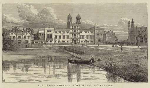 The Jesuit College, Stonyhurst, Lancashire (engraving)