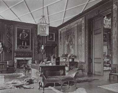 Hackwood Park, A Room of William III's Time (b/w photo)