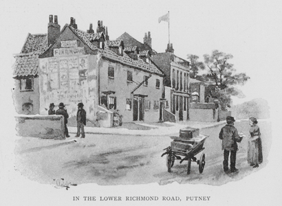 In the Lower Richmond Road, Putney (litho)