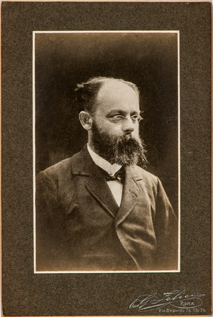Man with beard, mustache and glasses, Rome, Italy, 1900-20 (photo)