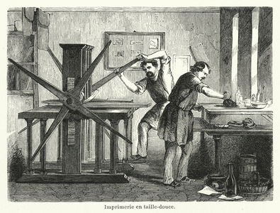 Imprimerie en taille-douce (engraving)