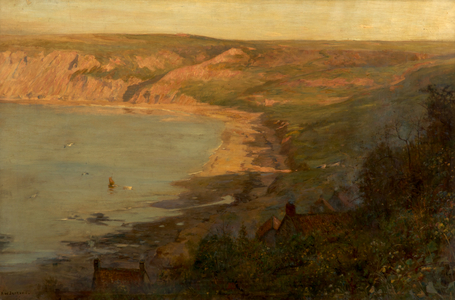 Runswick Bay (Oil on canvas)