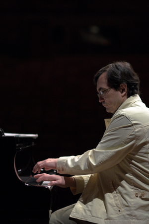 Pierre-Laurent Aimard - portrait of the French pianist performing in Snape Maltings during the Aldeburgh Festival, June 2005