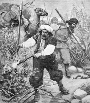 Rural Travel in Medieval Russia in 1602, 1895 (engraving)