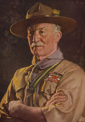 Robert Baden-Powell (colour litho)