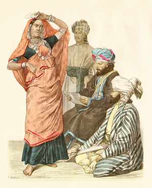 Afghans, 19th century (copper plate print)
