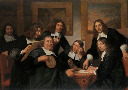 The Governors of the Guild of St Luke, 1675 (oil on canvas)