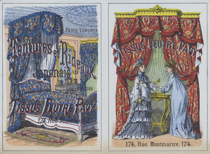 Advertisement for Feutre Pavy fabrics (chromolitho)