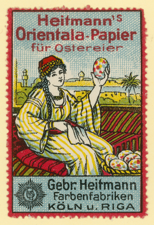 Heitmann's Orientala paper for Easter eggs (colour litho)