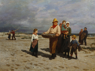 Fish Catch, 1877 (oil on canvas)