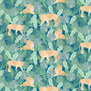 Tigers pattern, 2023 (graphite pencil & digital)
