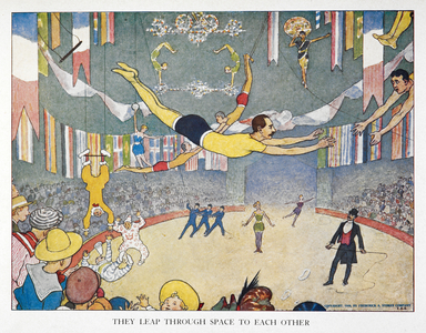 They leap through space to each other', 1909 (lithograph)