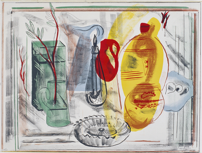 Arrangement of Jugs, 1938 (colour litho)
