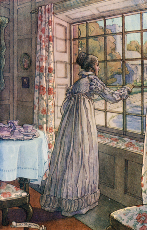 Illustration for Silas Marner (colour litho)