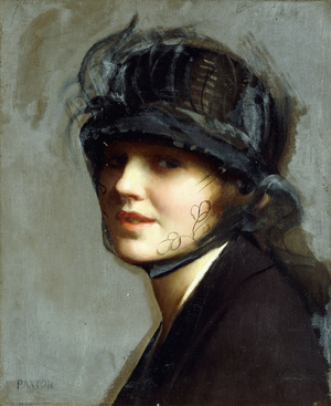 Portrait of Charlotte Morgan McFadden,  (oil on canvasboard)