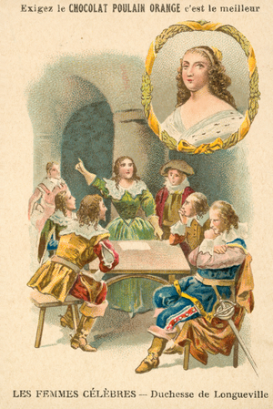 Anne Genevieve de Bourbon, Duchess of Longueville, French princess who was influential in the civil wars of the Fronde (1648-1653) (chromolitho)