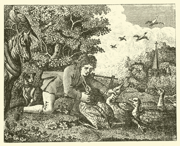 The husbandman and the stork (engraving)