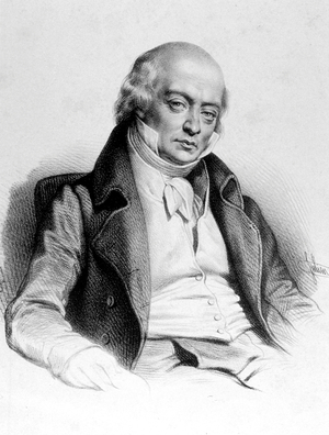 Pierre Jean de Beranger (1780-1857) French social and political songwriter, engraving