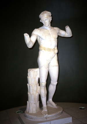 Statue of the Athlete Diadumenos (marble)