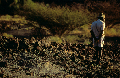 Fossil hunter, Kamoya Kimeu, leader of the Hominid Gang, 2008 (photo)
