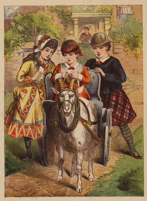 The Goat Chaise (colour litho)
