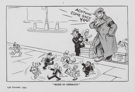 Strube WW2 cartoon (litho)