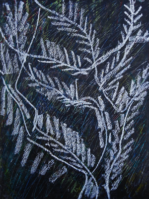 Olea, 7 (mixed media on cardboard)