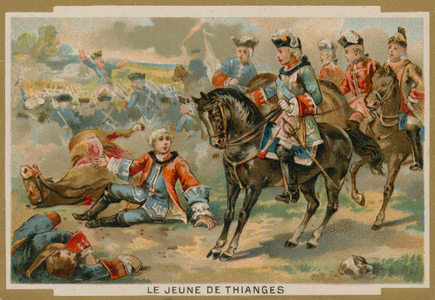 The young de Thianges, French soldier (chromolitho)