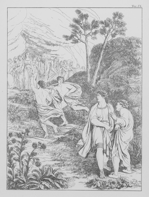 Dante's Divine Comedy, Purgatorio (Purgatory), Plate IX (litho)