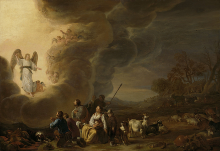 The Annunciation to the Shepherds, c.1655-1659 (oil on panel)