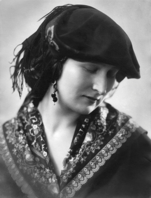 Woman, Traditional Cloth 1948 (b/w photo)