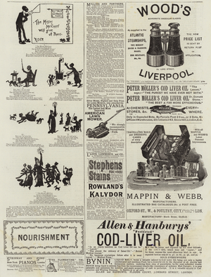 Page of Advertisements (engraving)