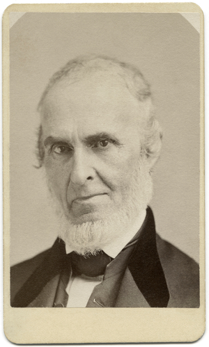 John Greenleaf Whittier (1807-92), American Quaker Poet and Abolitionist, Portrait, Sarony & Co., 1870 (b/w photo)
