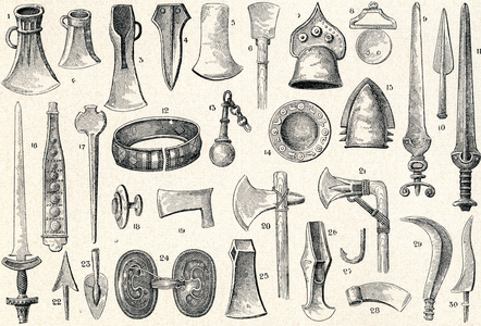 Bronze Age weapons, tools and relics