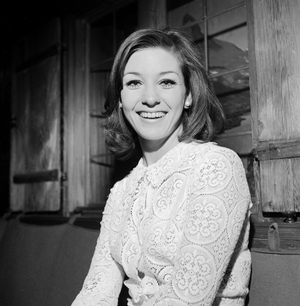 Danish schlager singer Dorthe Kollo visiting Germany, around 1968