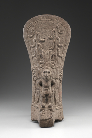 Palma with Maize God Receiving a Human Sacrifice, between 250-950 (basalt)