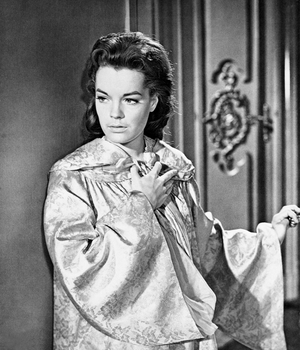 Sissi face à un fils Destin par Ernst Marischka avec Romy Schneider, 1957 (photo b/w)