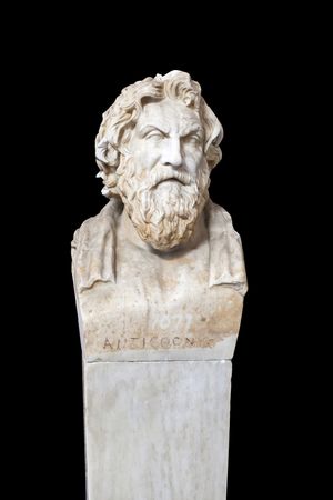 Portrait of Antisthenes, second century AD, Vatican museums, Rome, Italy