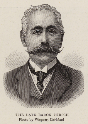 The Late Baron Hirsch (b/w photo)
