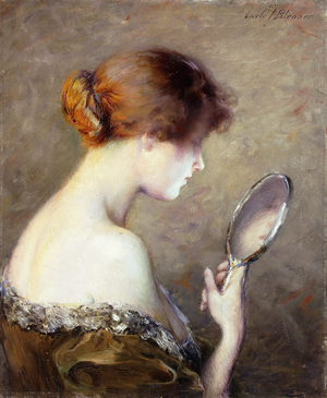The Looking Glass,  (oil on canvas)