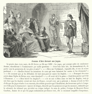 Jeanne d'Arc devant ses juges (engraving)