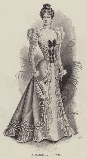 A Handsome Gown (litho)