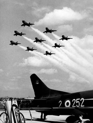 Training Acrobatic Fiat G91, 1966 (b/w photo)