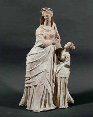 A woman and a young girl. Late 2nd BCE …