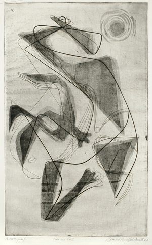 Cain and Abel, c.1957 (mixed media intaglio)