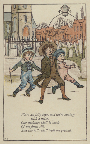 We're all jolly boys (colour litho)