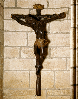 Medieval art : Negro Christ - Co-Cathedral of Caceres, Caceres, Spain